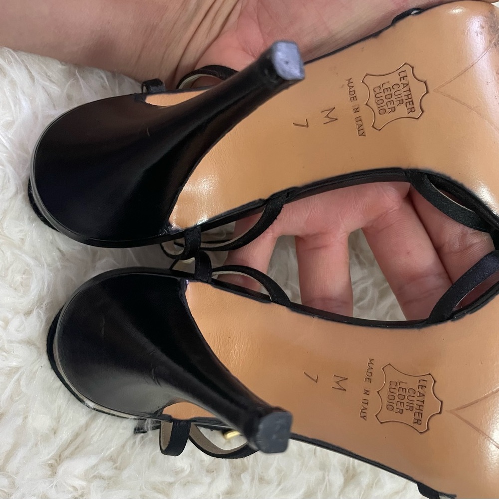Givenchy Black Strap Heeled Sandals Size 7 - Picture 7 of 16
